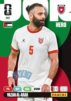 Yazan Al-Arab Jordan Panini FIFA World Cup 2026 Adrenalyn XL #267